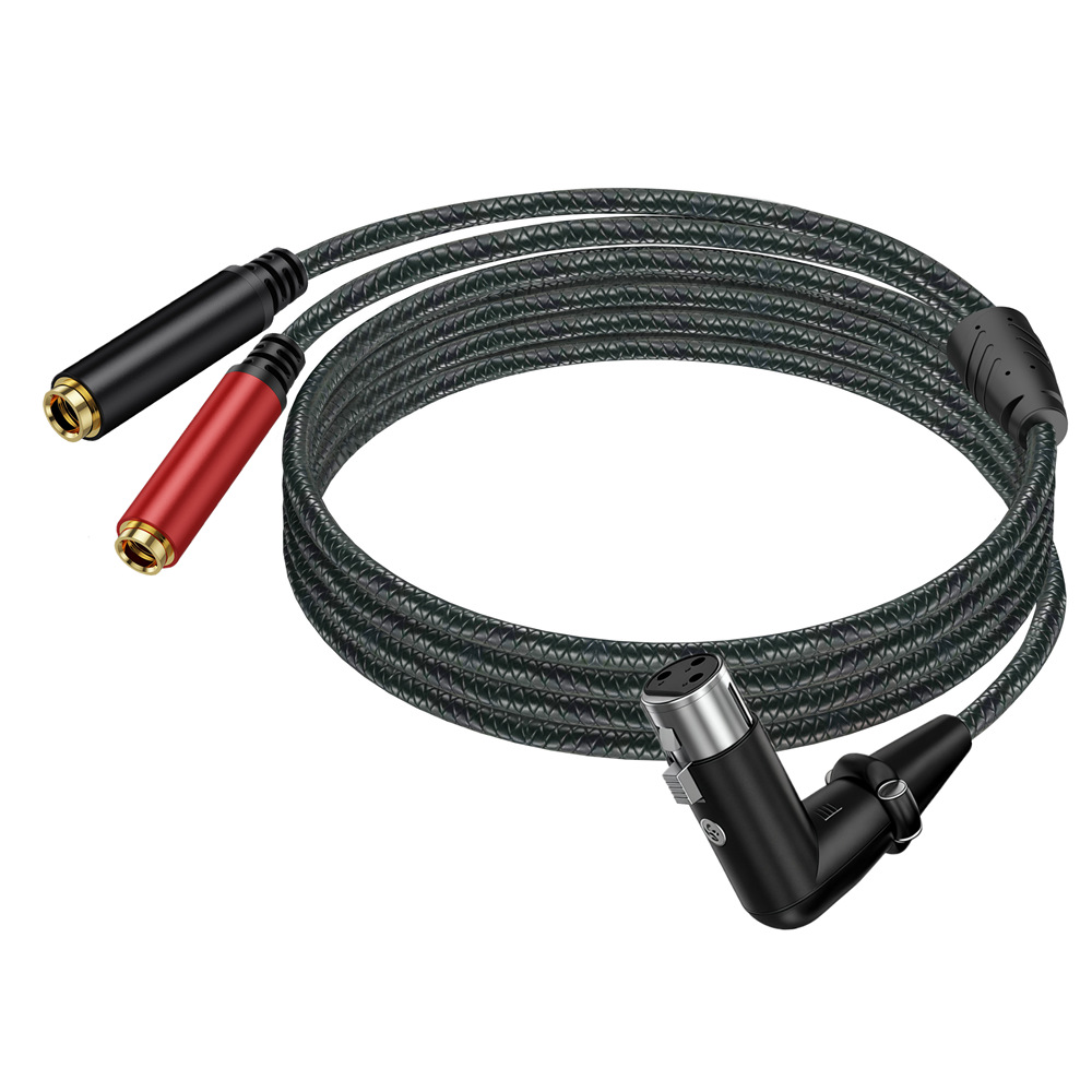3Pin XLR Female To Dual 6.35mm - Earphone Splitter Jack avis et prix