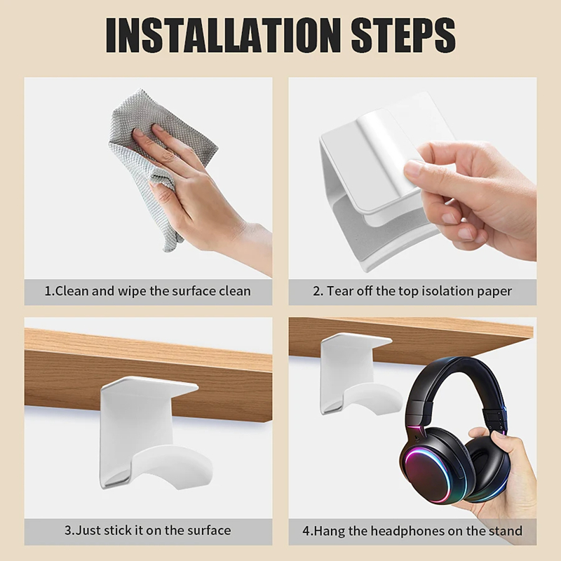 Universal Headphone Stand Adhe - Headphone Stand Desk avis et prix