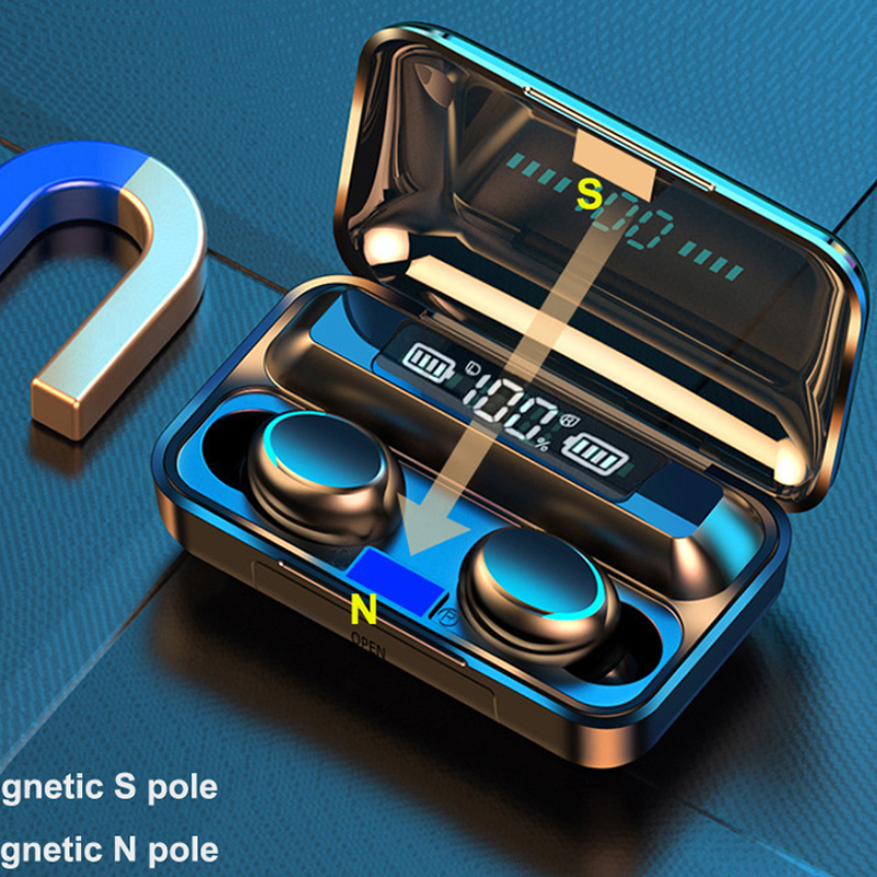 2026 F9 Wireless Earphones LED - Bluetooth Headset On Ear avis et prix