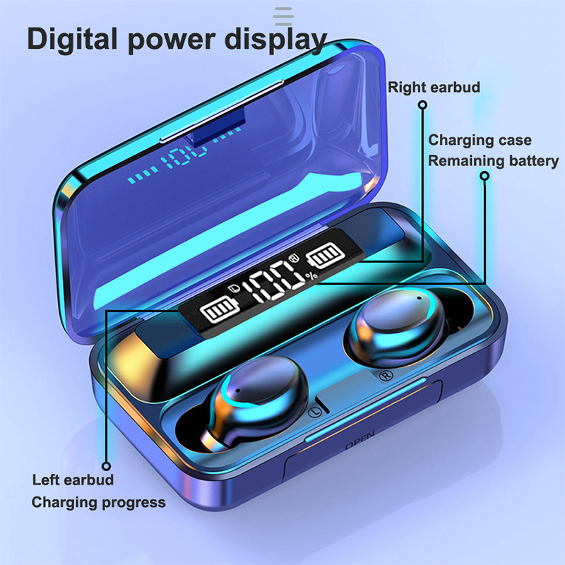 2026 F9 Wireless Earphones LED - Bluetooth Headset On Ear avis et prix