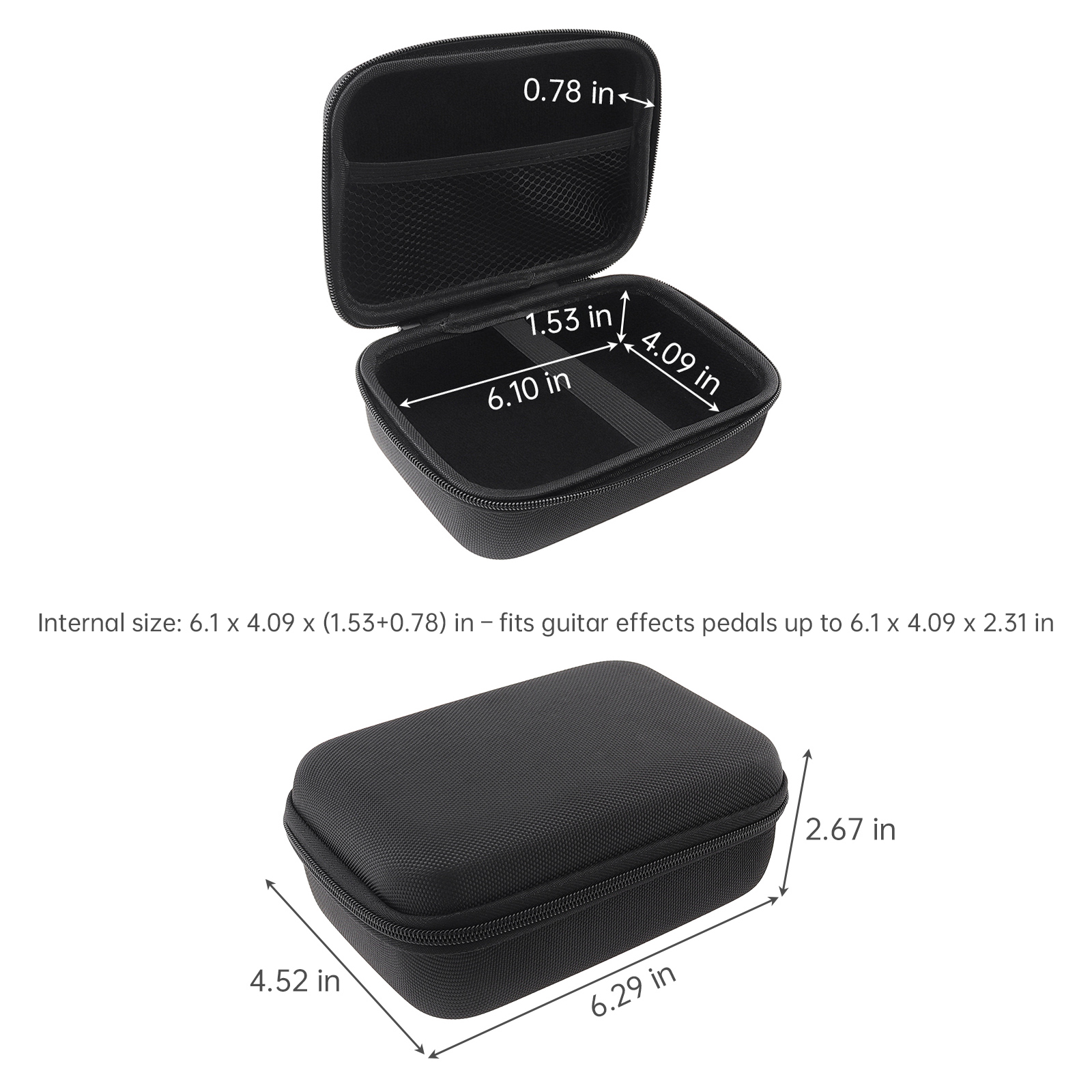 2 Pack EVA Hard Cases for Guit - Headphone Case Hard avis et prix