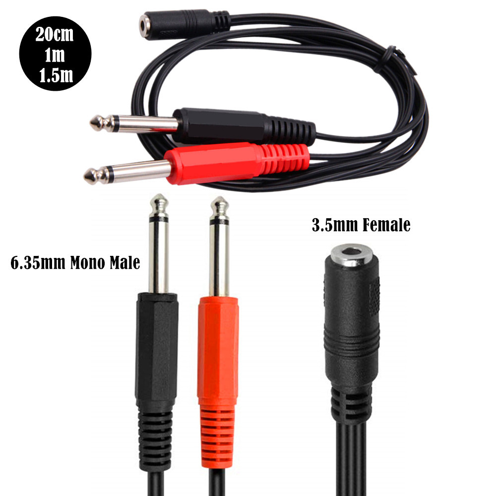 6.35 Mm Male To 2 6.35 Mm 3.5m - Cable Extension 3.5 avis et prix