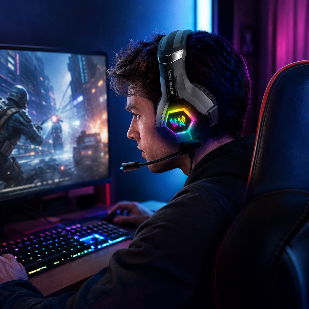 GS450 Wired Gaming Headset RGB - Gaming Headset Rgb avis et prix