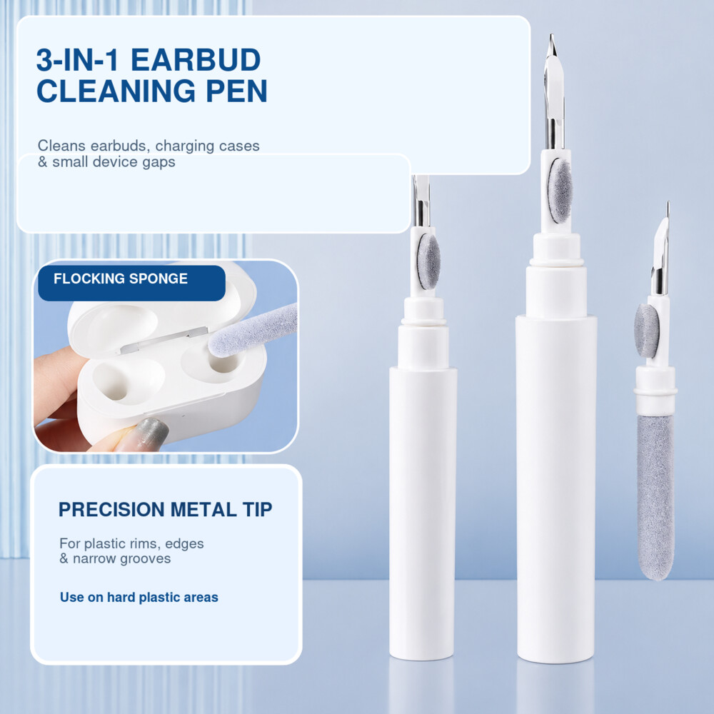 3-in-1 Earbud Cleaning Pen wit - Earbuds Charging Case avis et prix