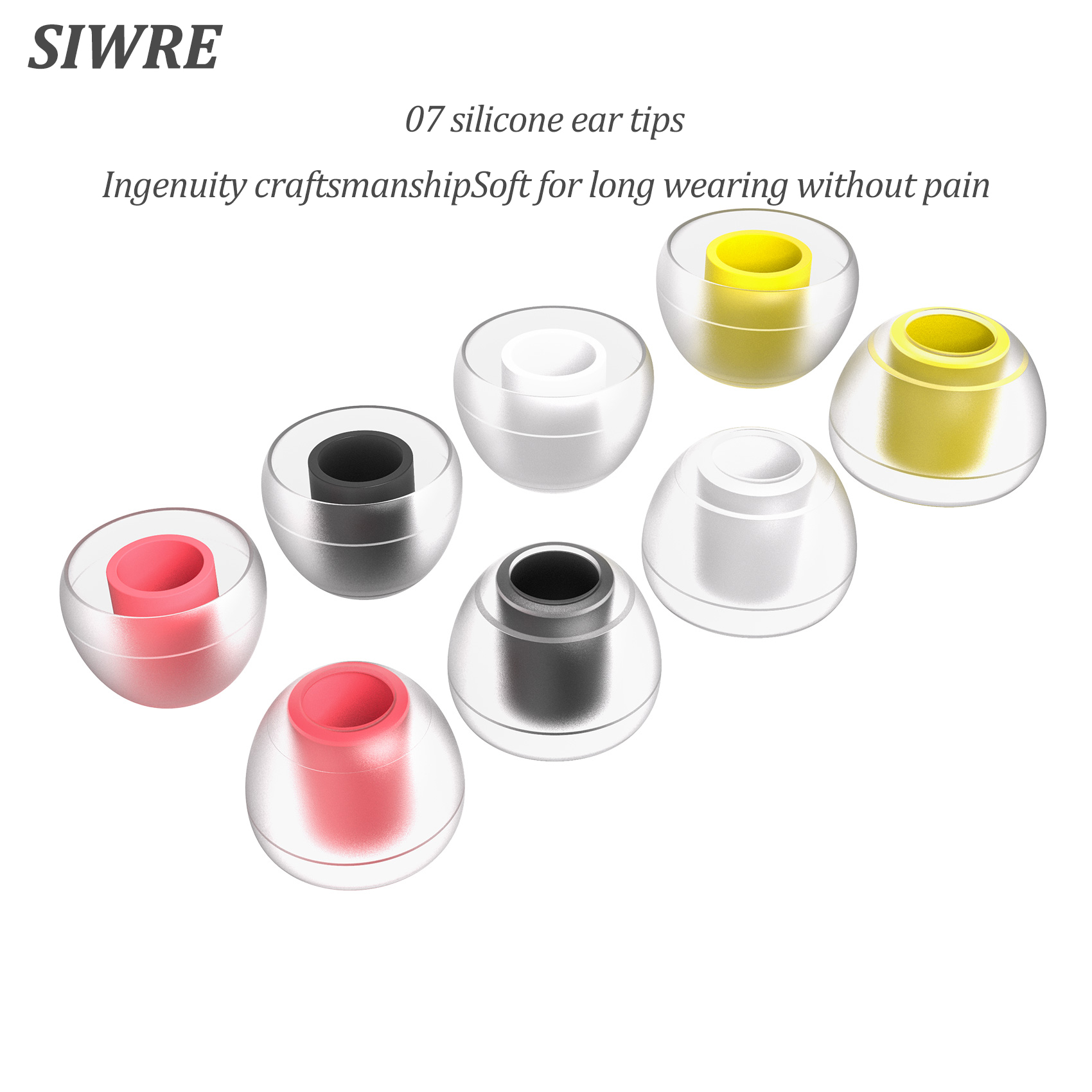 SIWRE 07 Silicone Eartips For  - In Ear Monitor Iem avis et prix