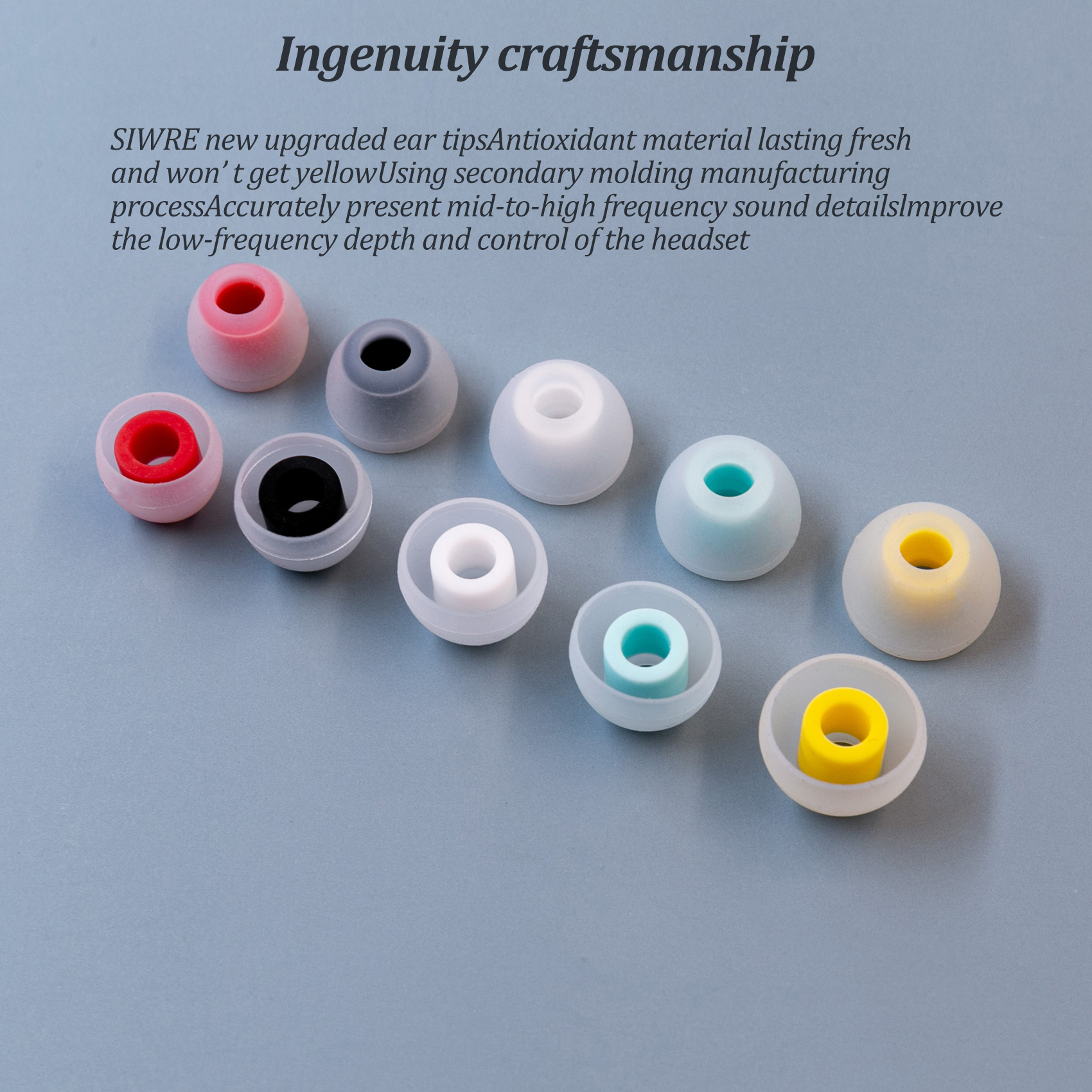 SIWRE 07 Silicone Eartips For  - In Ear Monitor Iem avis et prix