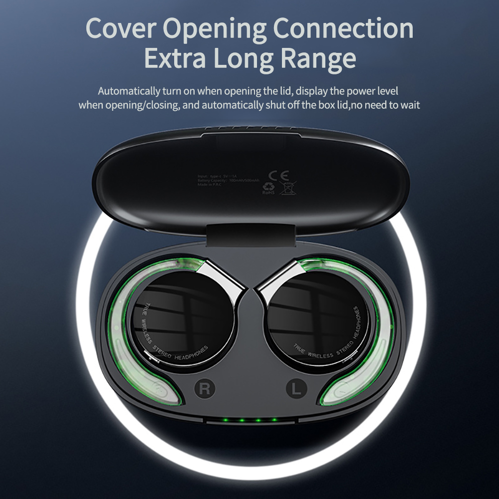 F2 TWS Wireless Bluetooth Head - Sports Earphone Hook avis et prix