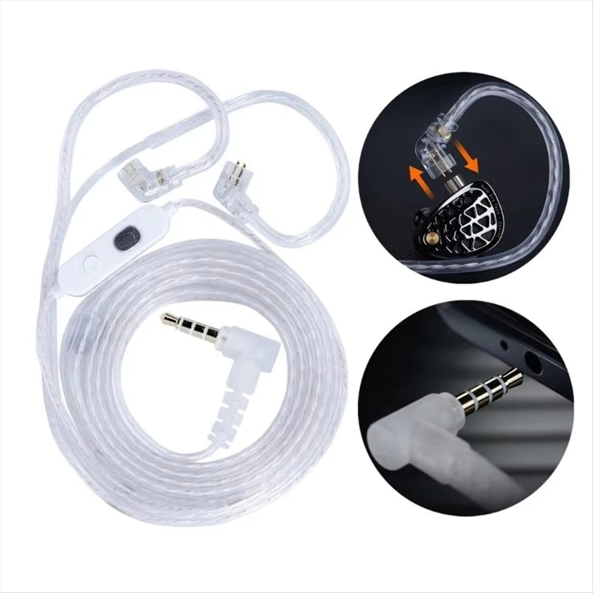 ABAN  Headphone Cord M2 Dual M - Wired Earphone Mic avis et prix