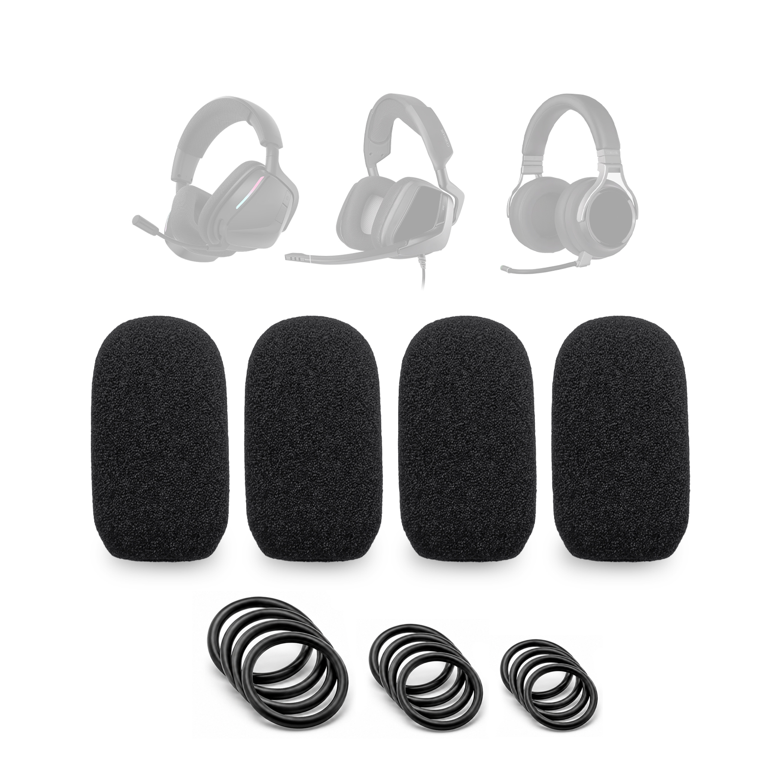 4 Mic Foam Covers+12 O-Rings F - Gaming Headset Rgb avis et prix