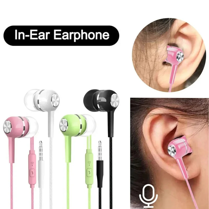 1/2/3/4Pcs 3.5mm Wired Earphon - Wired Earphone Mic avis et prix