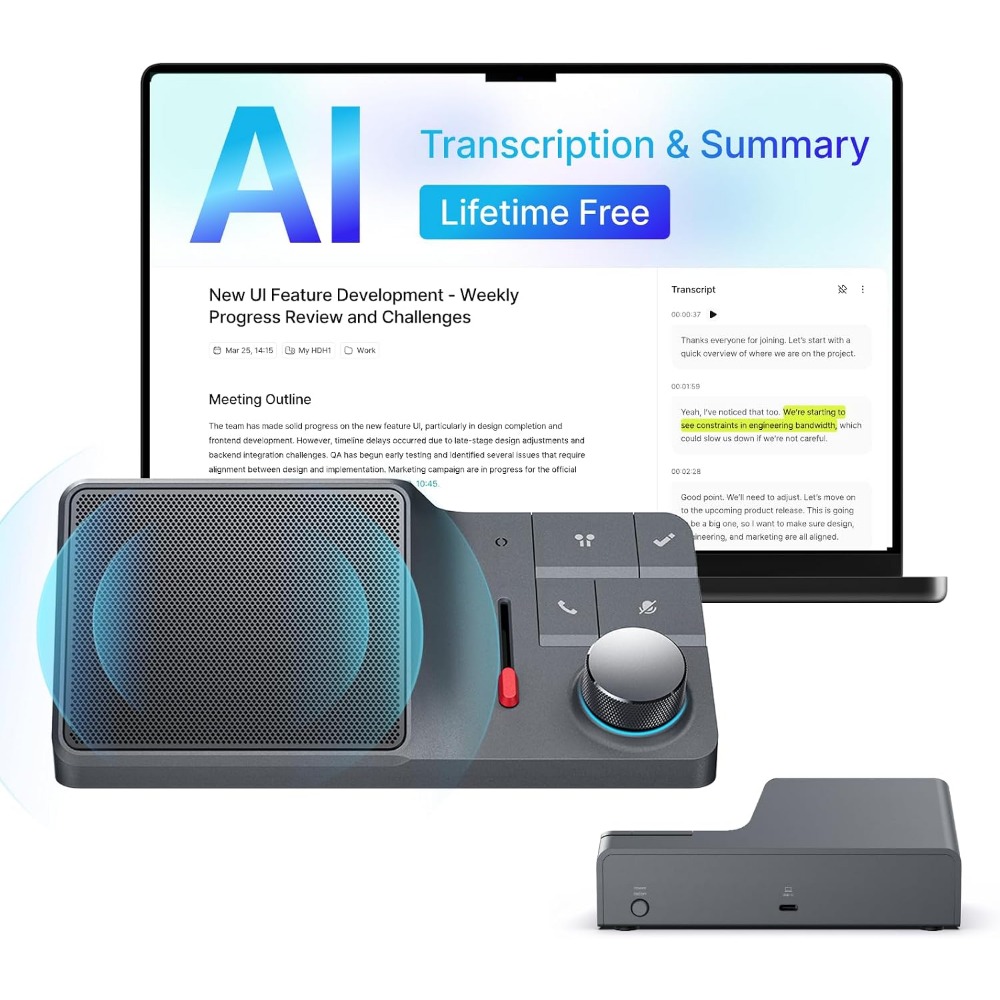 AI Conference Speakerphone wit - Noise Cancelling Headphone avis et prix
