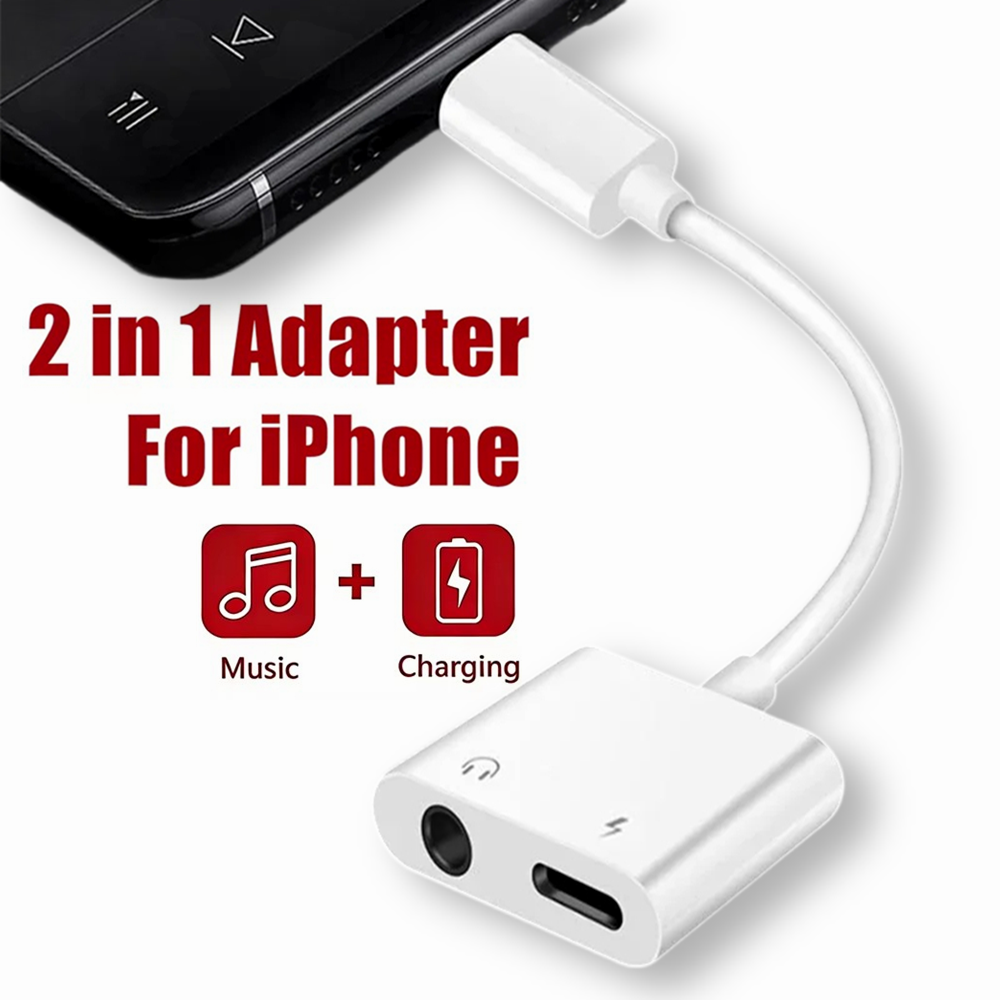 2 in 1 iOS to 3.5mm Jack Audio - Earphone Splitter Jack avis et prix