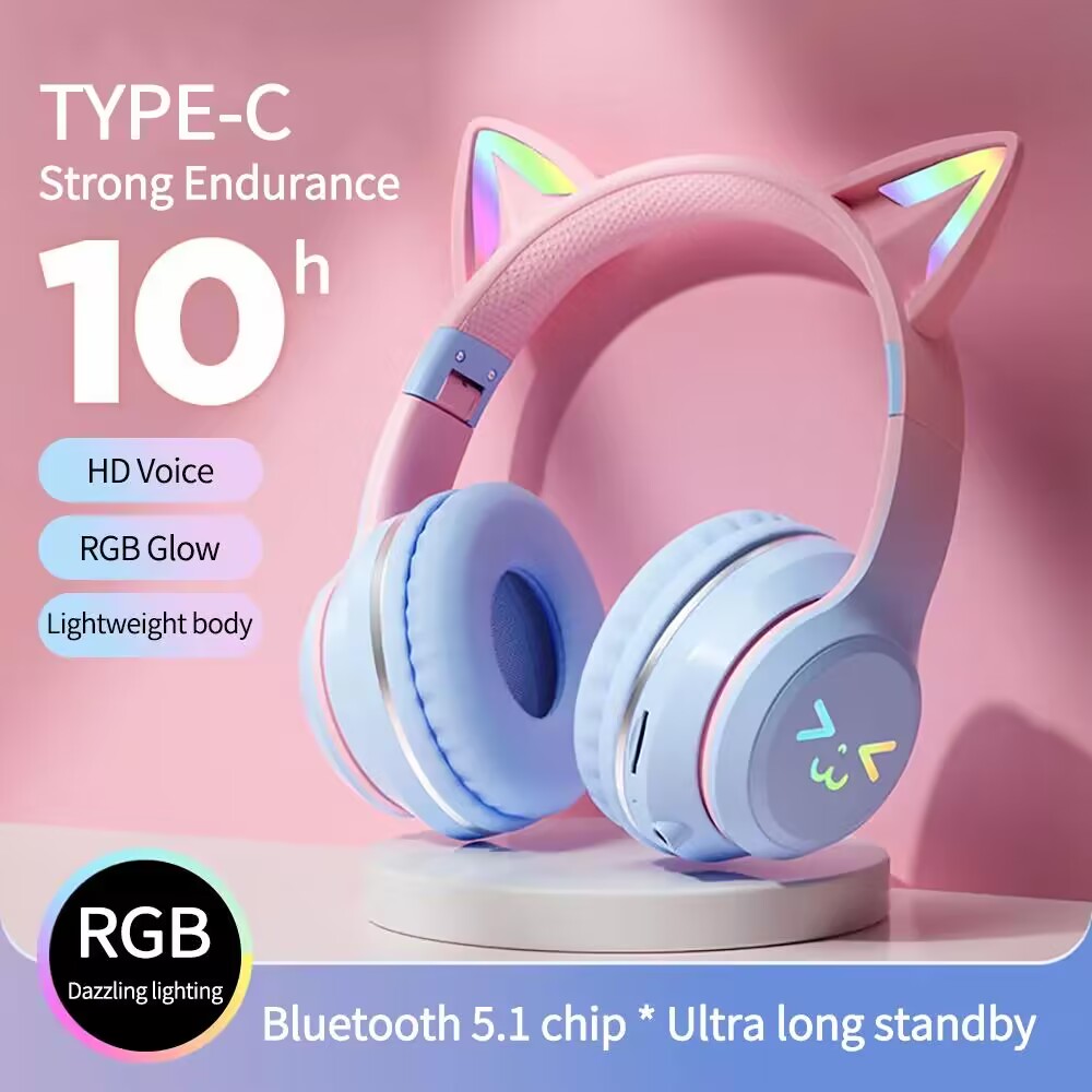 RGB Glow Earphones Wireless Ea - Gaming Headset Rgb avis et prix