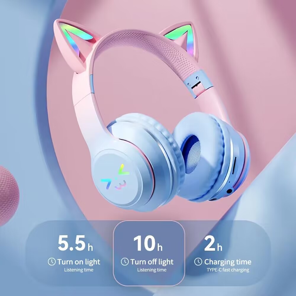 RGB Glow Earphones Wireless Ea - Gaming Headset Rgb avis et prix