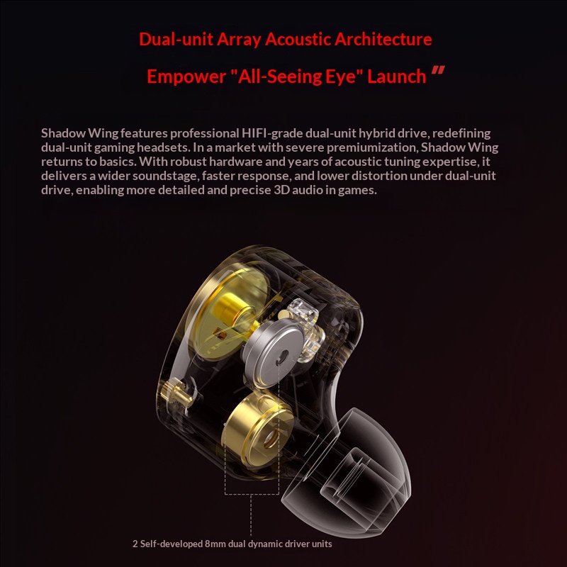 KZ Shadow Wing Earphone Wired  - Wired Earphone Mic avis et prix