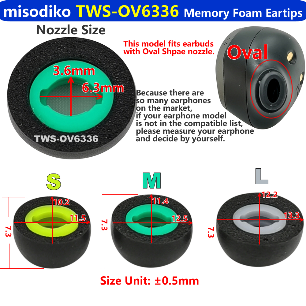 misodiko Upgraded Oval Memory  - Wireless Earbuds Tws avis et prix