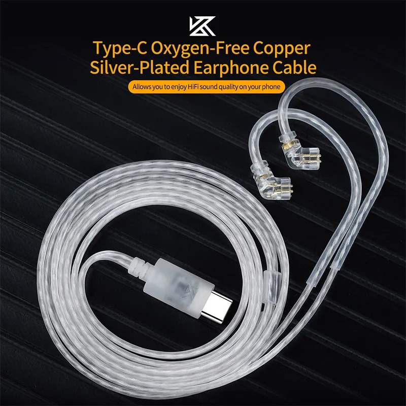 KZ Earphones Type-c 2PIN Cable - Wired Earphone Mic avis et prix