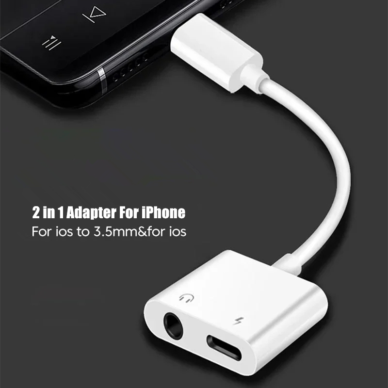 2 in 1 iOS to 3.5mm Jack Audio - Earphone Splitter Jack avis et prix