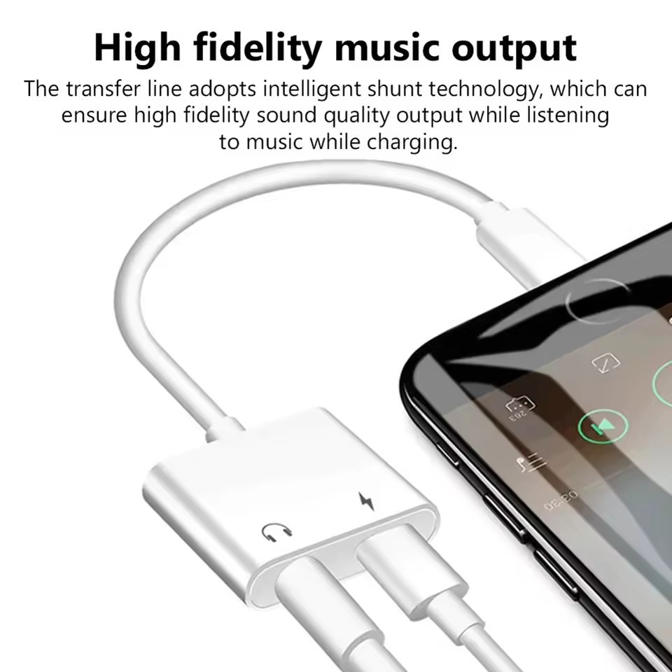 2 in 1 iOS to 3.5mm Jack Audio - Earphone Splitter Jack avis et prix