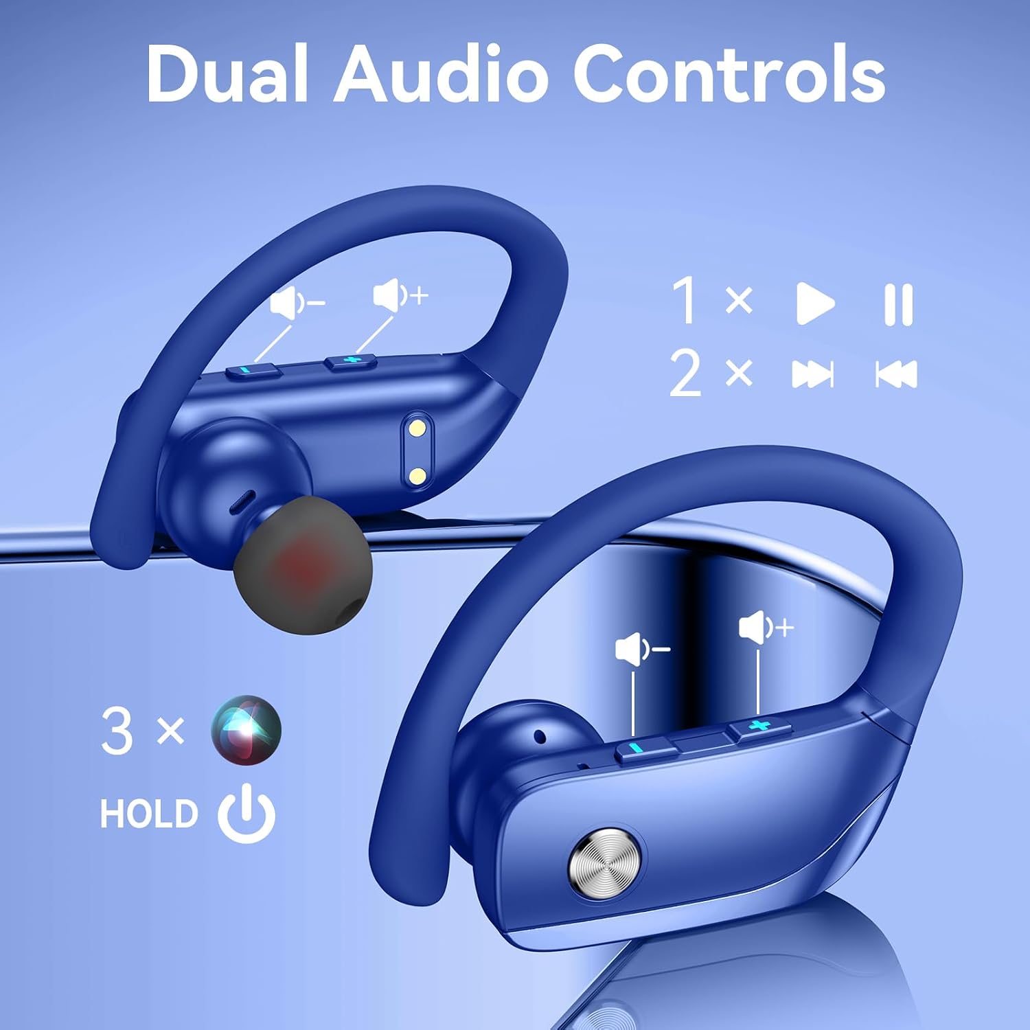 Wireless Earbuds with 80H Play - Sports Earphone Hook avis et prix